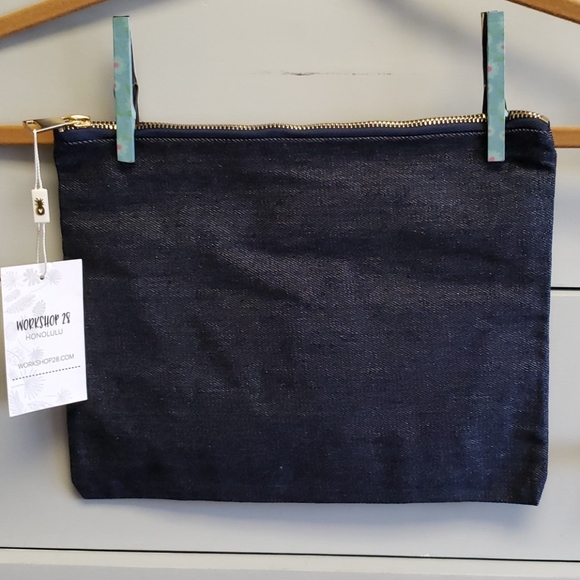 NWT Workshop 28 Denim Pouch - Picture 4 of 8